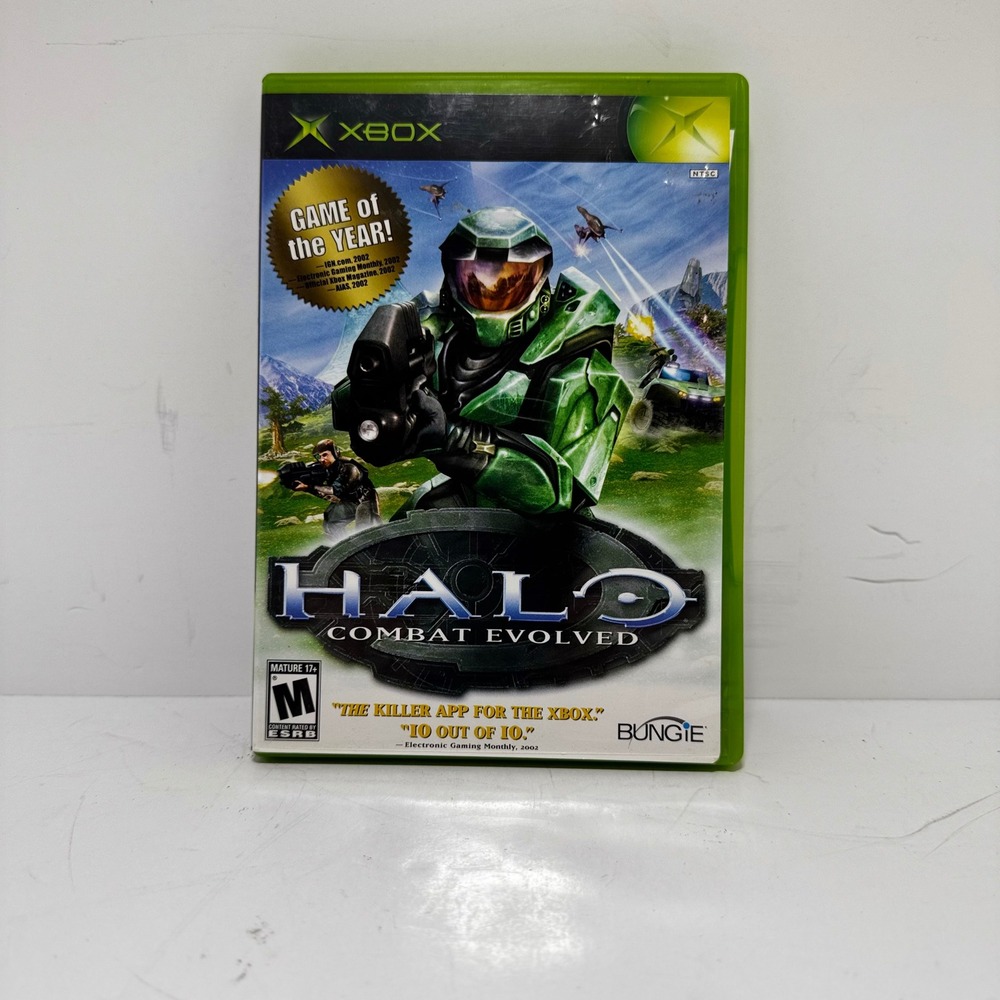 Halo Combat Evolved Microsoft Xbox Game of the Year Original Complete CIB
